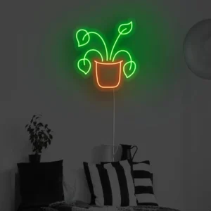 Botanical Bliss LED Neon Plant Sign