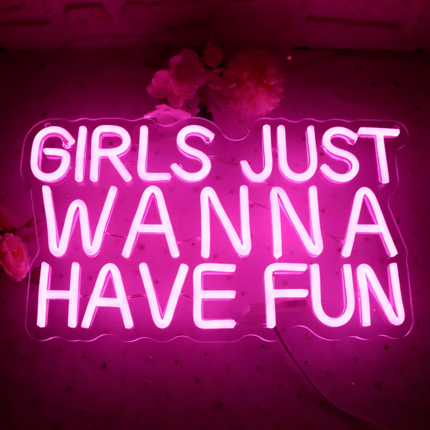 "Girls Just Wanna Have Fun" Neon Sign for Wall Decor - Image 4