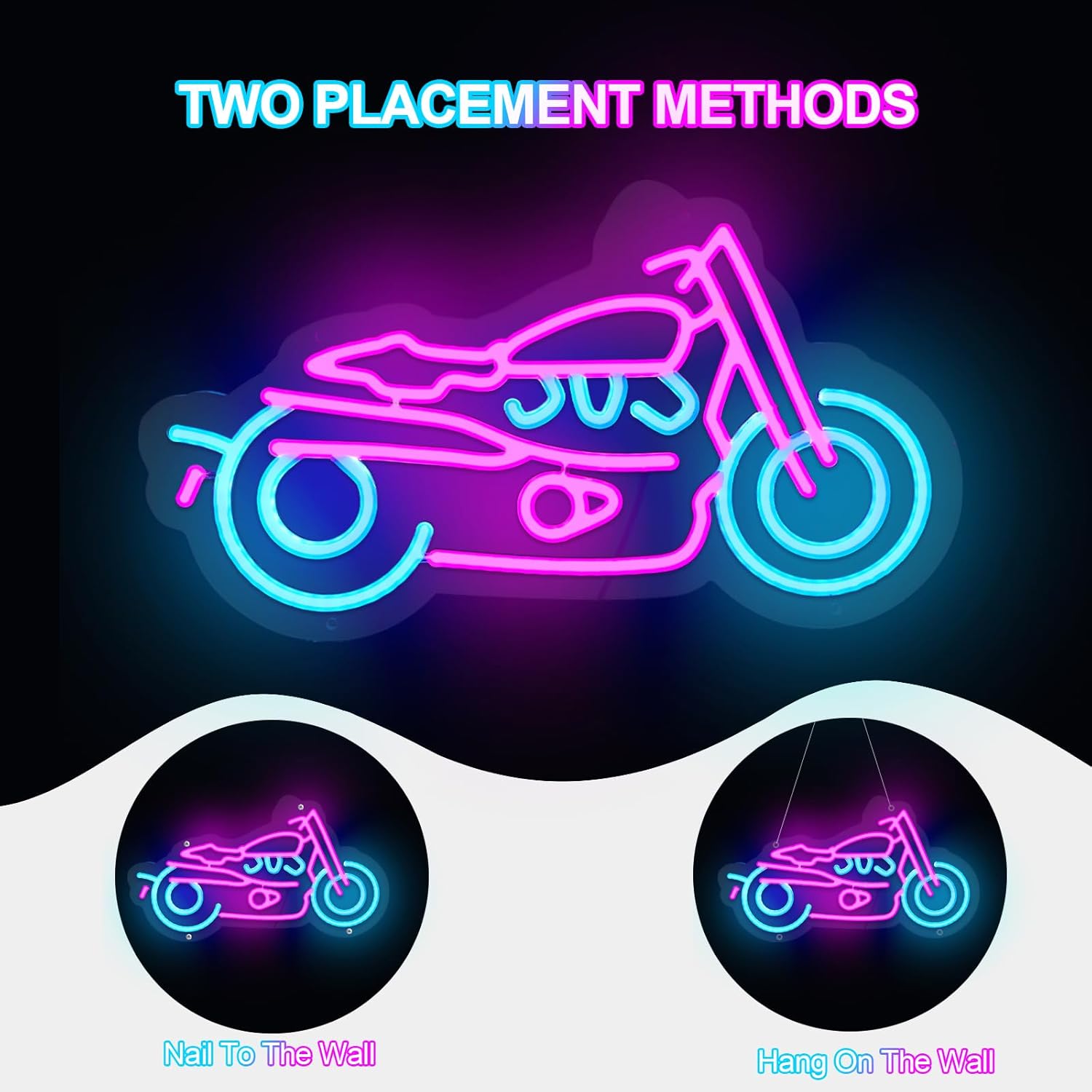Motorcycle Neon Sign - Dimmable Switch USB Powered Led Sign - Image 4