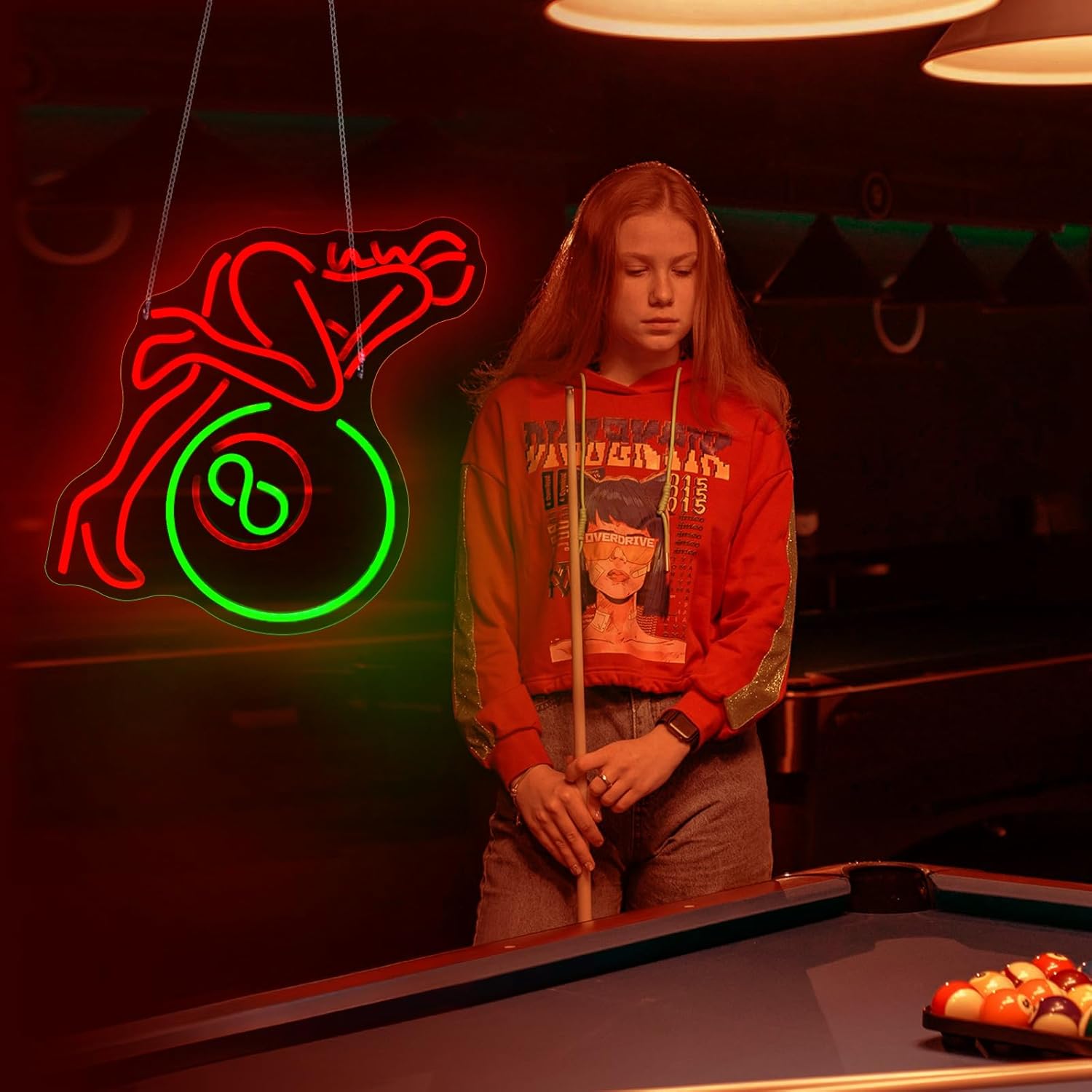 Billiard Lady Neon Sign Led Neon Light - Image 5