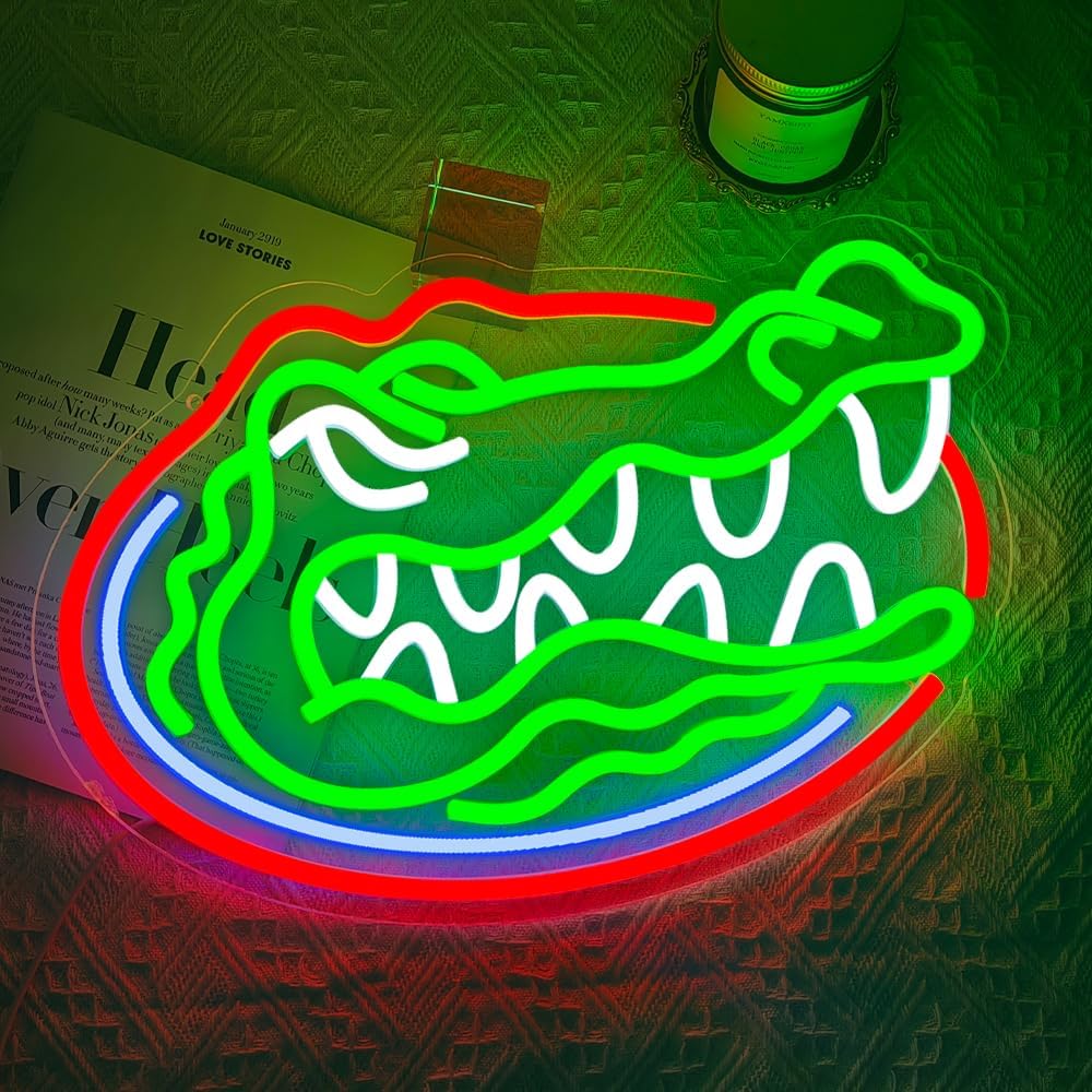 Basketball team Neon Sign gators Neon Sign Man Cave Neon Lights - Image 2