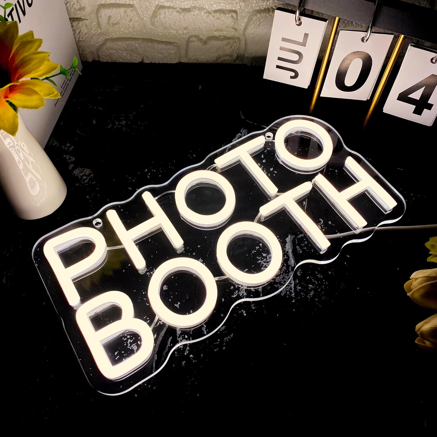 Photo Booth Neon Sign, Dimmable Photo Studio Sign Led Neon Light - Image 3