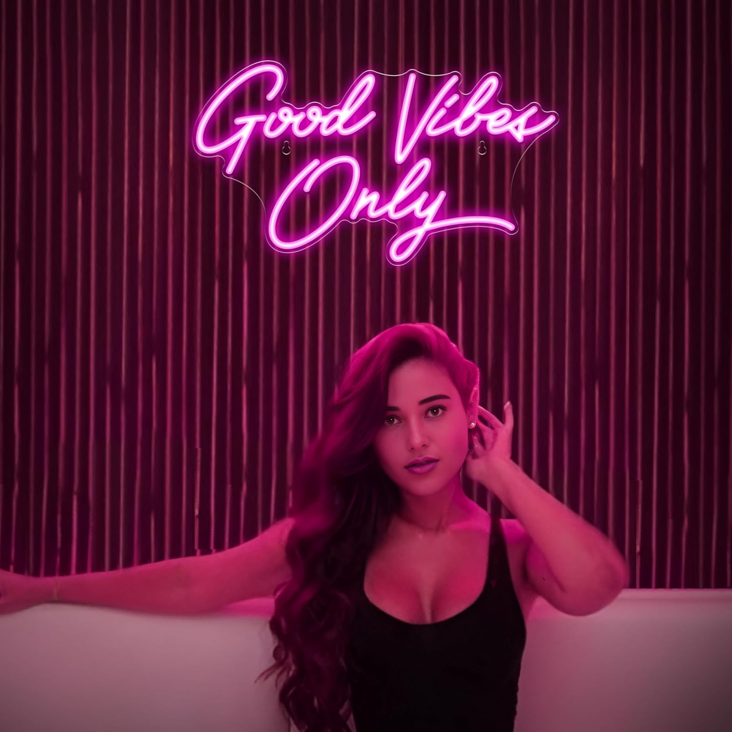 Good Vibes Only LED Neon Sign - Image 2