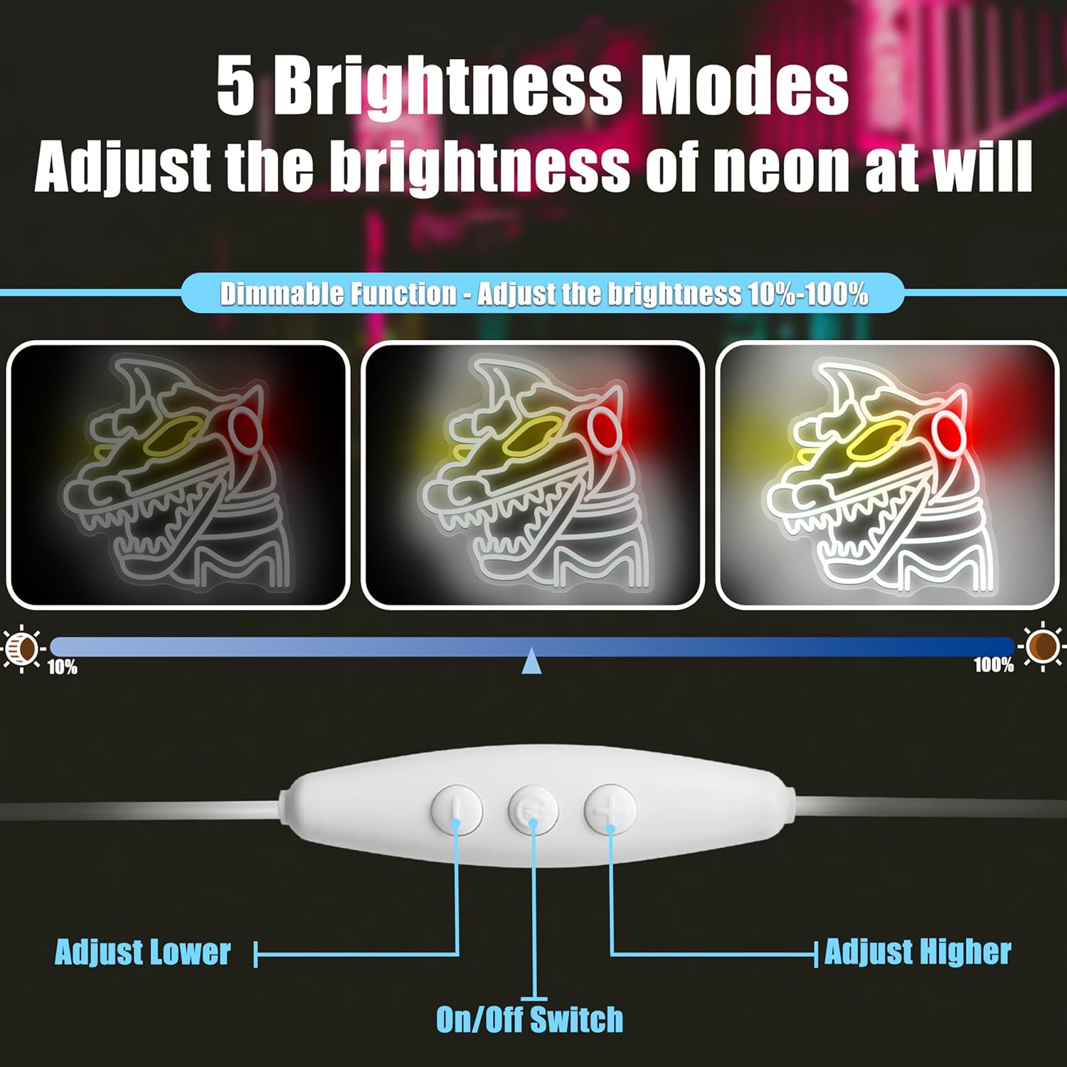 Heliwey Mecha Monsters Neon Sign for Bedroom Wall Decor - Image 5