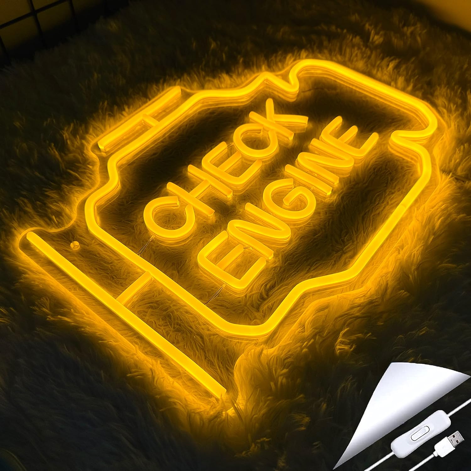 Check Engine Light Neon Signs for Wall Decor - Image 5