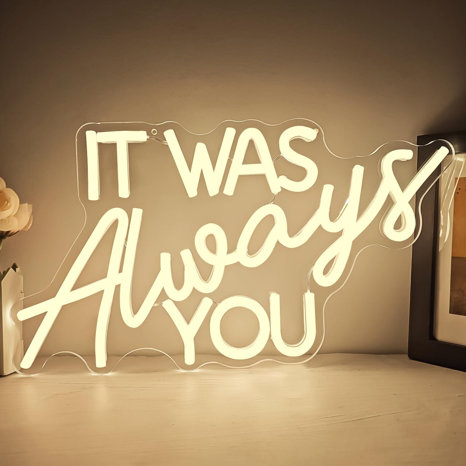 It Was Always You Neon Signs for Wall Decor Wedding Neon Lights - Image 4