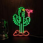 Cactus Neon Sign LED Light for Bar, Club, Bedroom, Hotel, Pub, Cafe, Wedding, Birthday Party, or Gift Decor