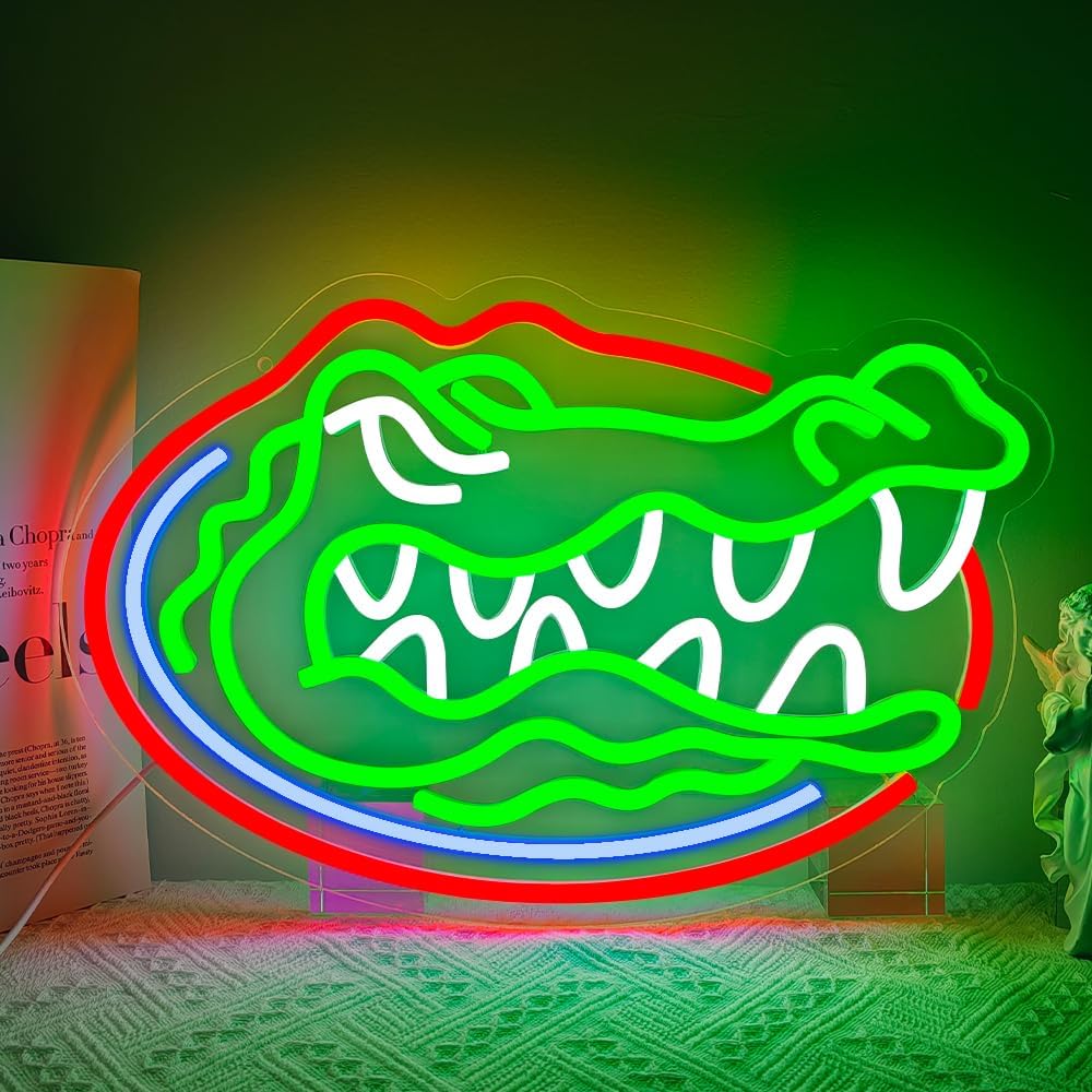 Basketball team Neon Sign gators Neon Sign Man Cave Neon Lights - Image 5