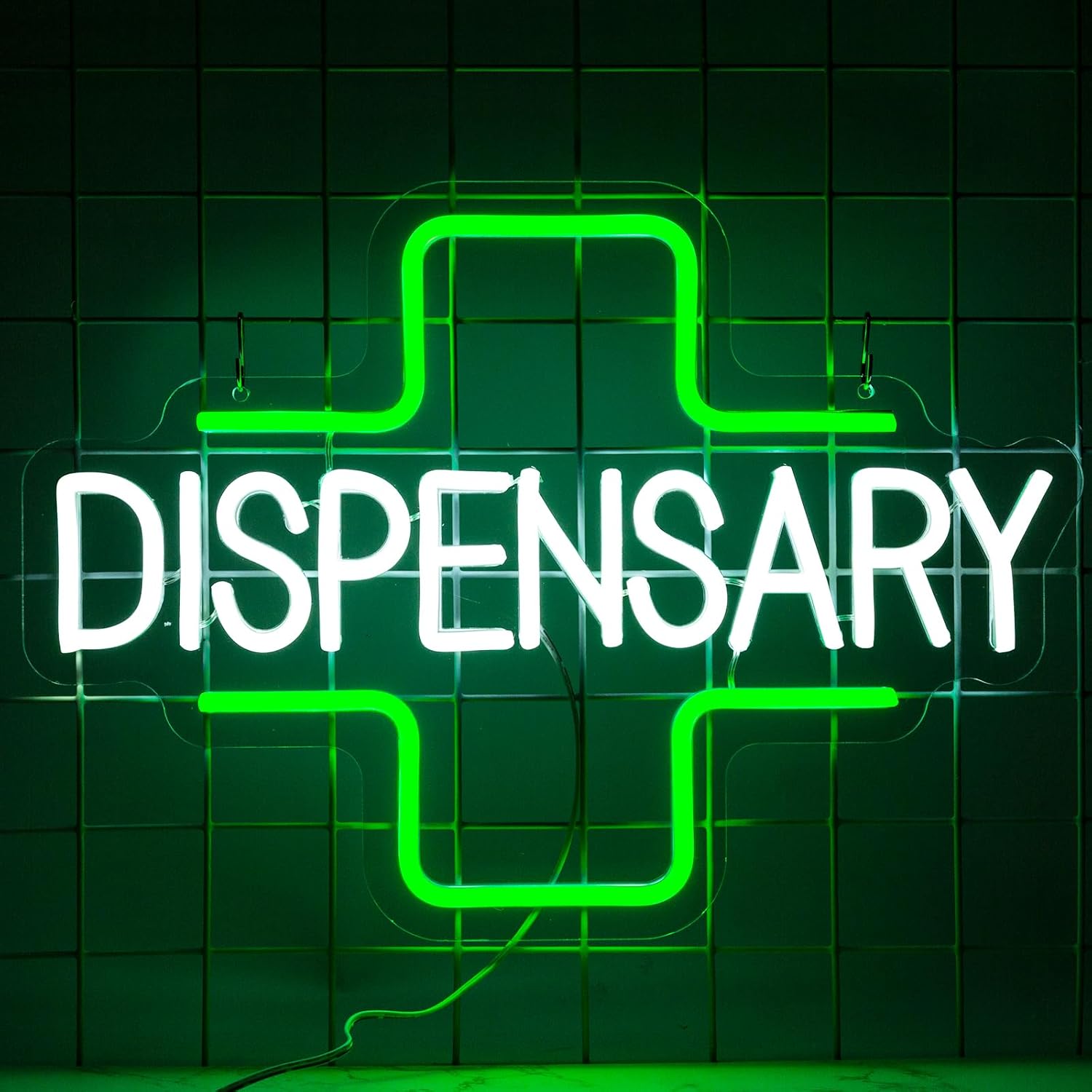 Dispensary Neon Sign, Green Cross Neon Signs for Wall Decoration - Image 4