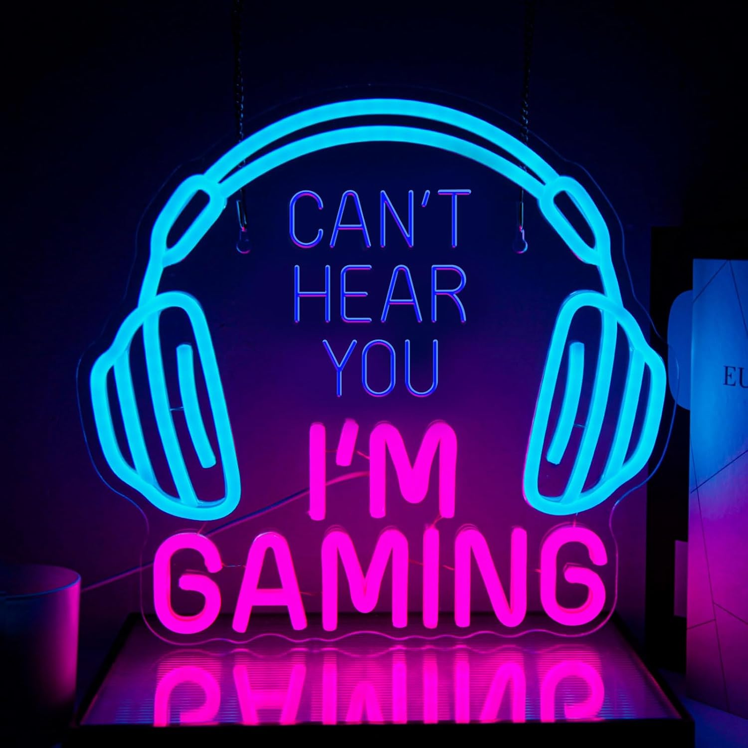 Gaming Neon Sign, Dimmable LED Headset Gamer Neon Light - Image 5