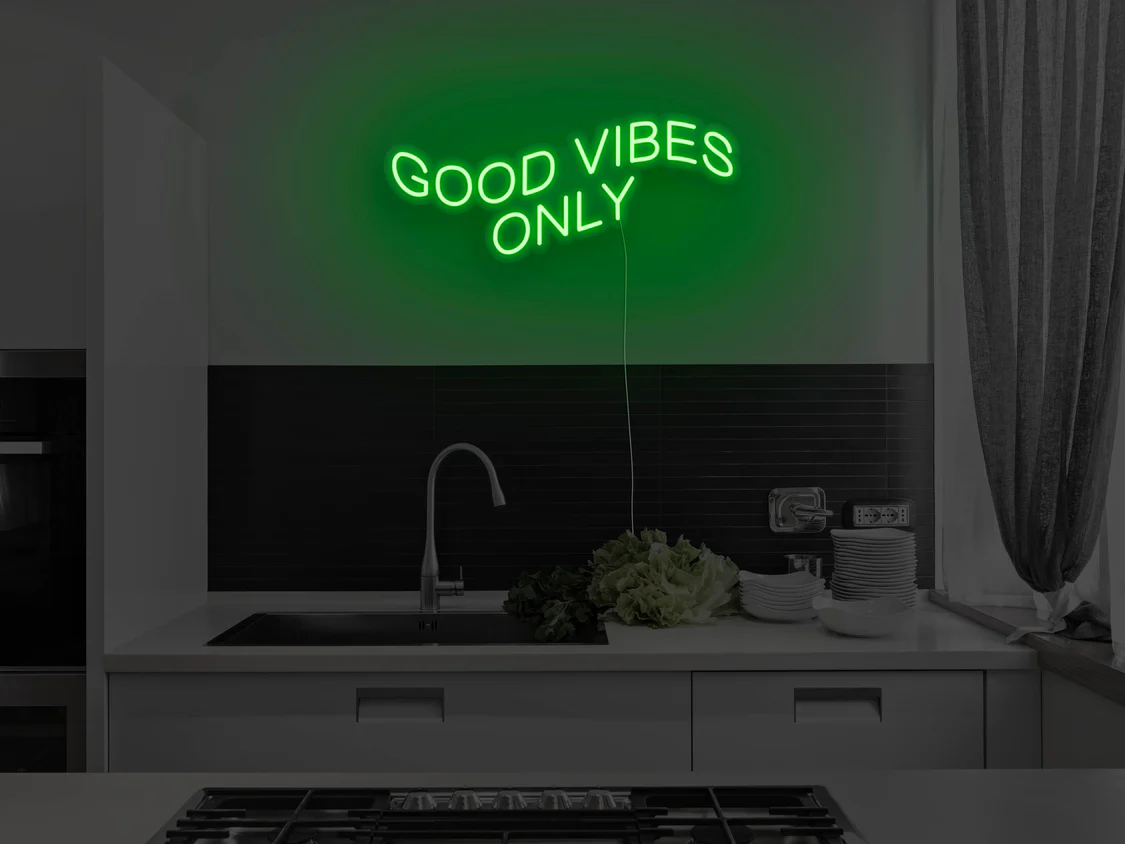 Good Vibes Only LED Neon Sign - Image 6