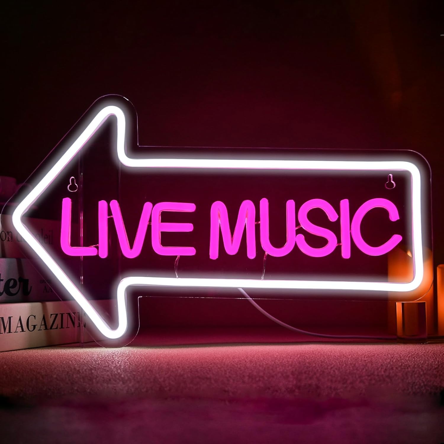 Live Music Neon Sign Music Studio Dimmable Led Light - Image 5