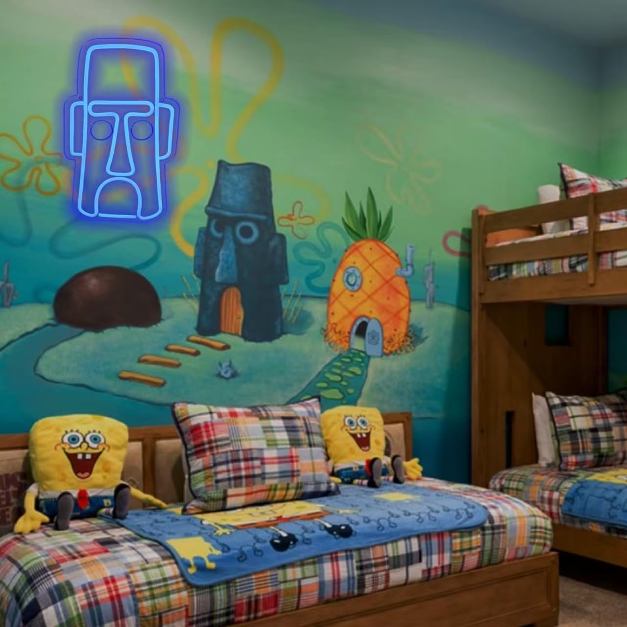 Spon Bob Squar Pants Neon Sign Dimmable Led - Image 3