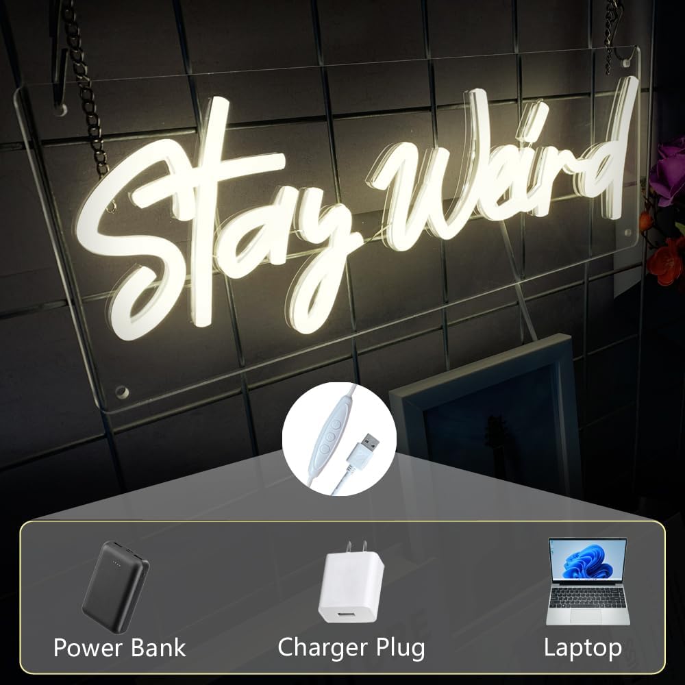 Stay Weird Neon Sign LED Neon Lights - Image 2