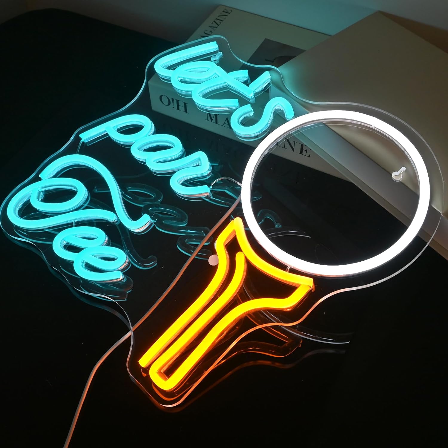 Let's Par Tee Neon Sign Golf Club Led Neon Lights for Wall Decoration - Image 4