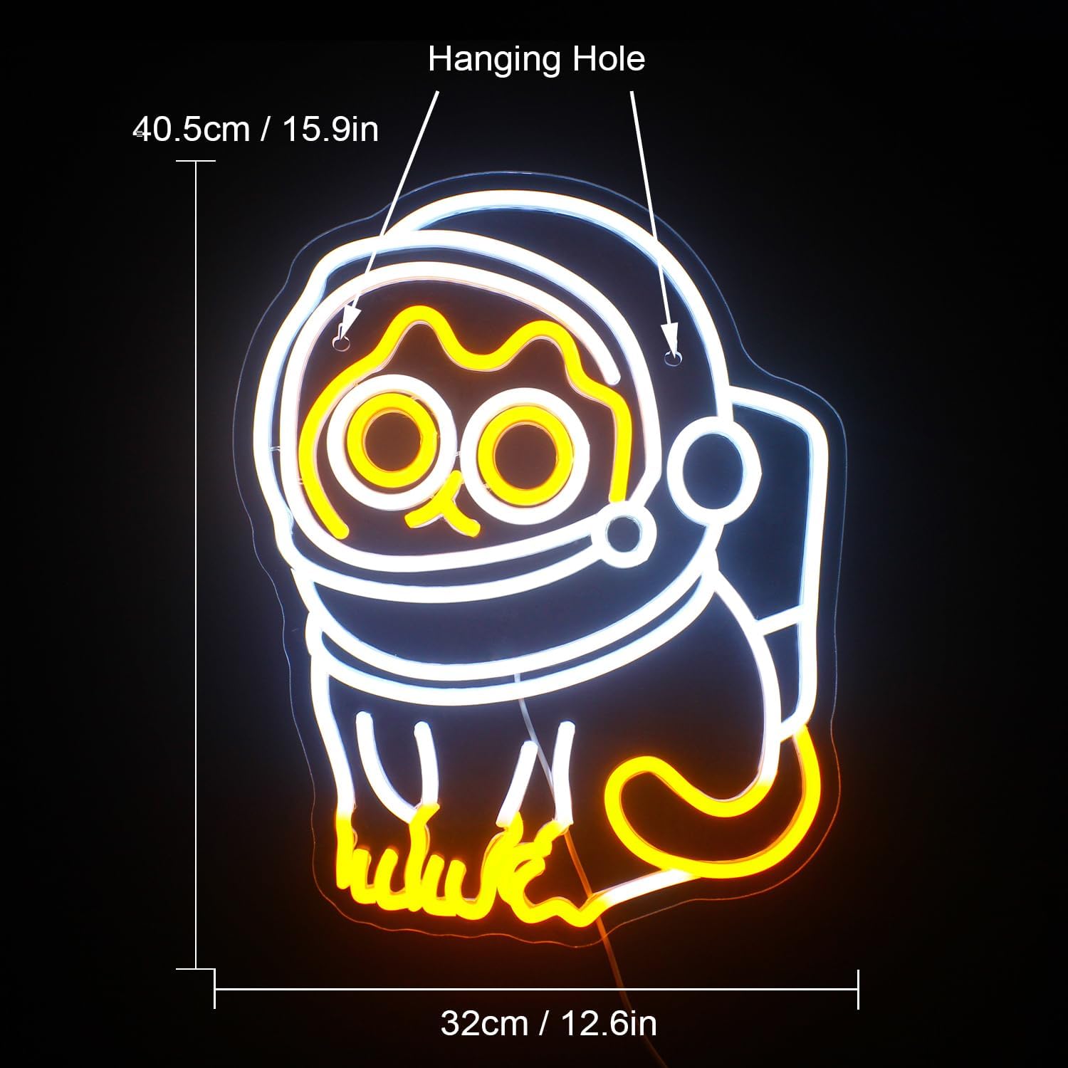 Astronaut Cat Neon Sign Led Neon Lights for Wall Decor Bar Light Up Signs - Image 5