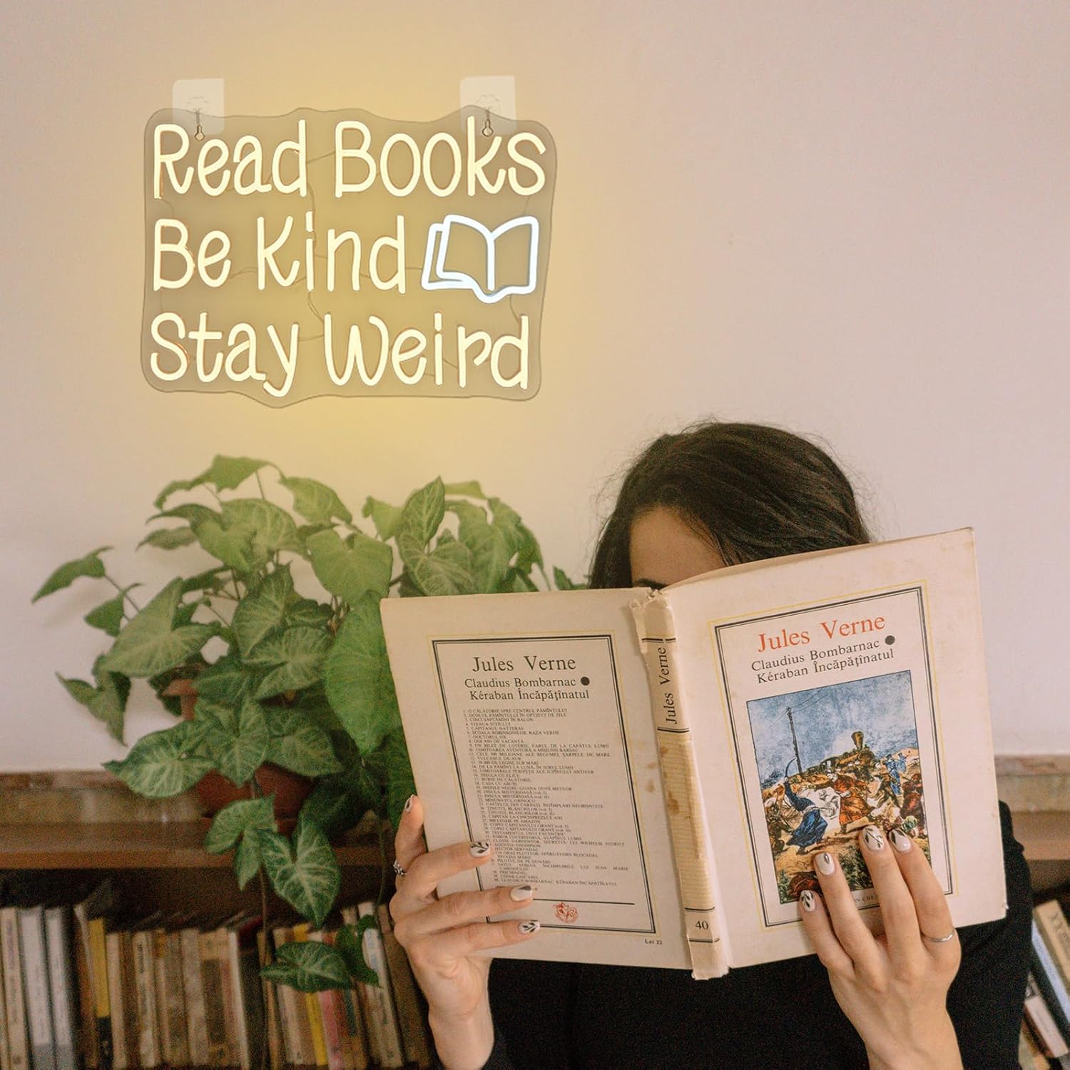 Read Books Be Kind Stay Weird Neon Sign Neon Signs - Image 5