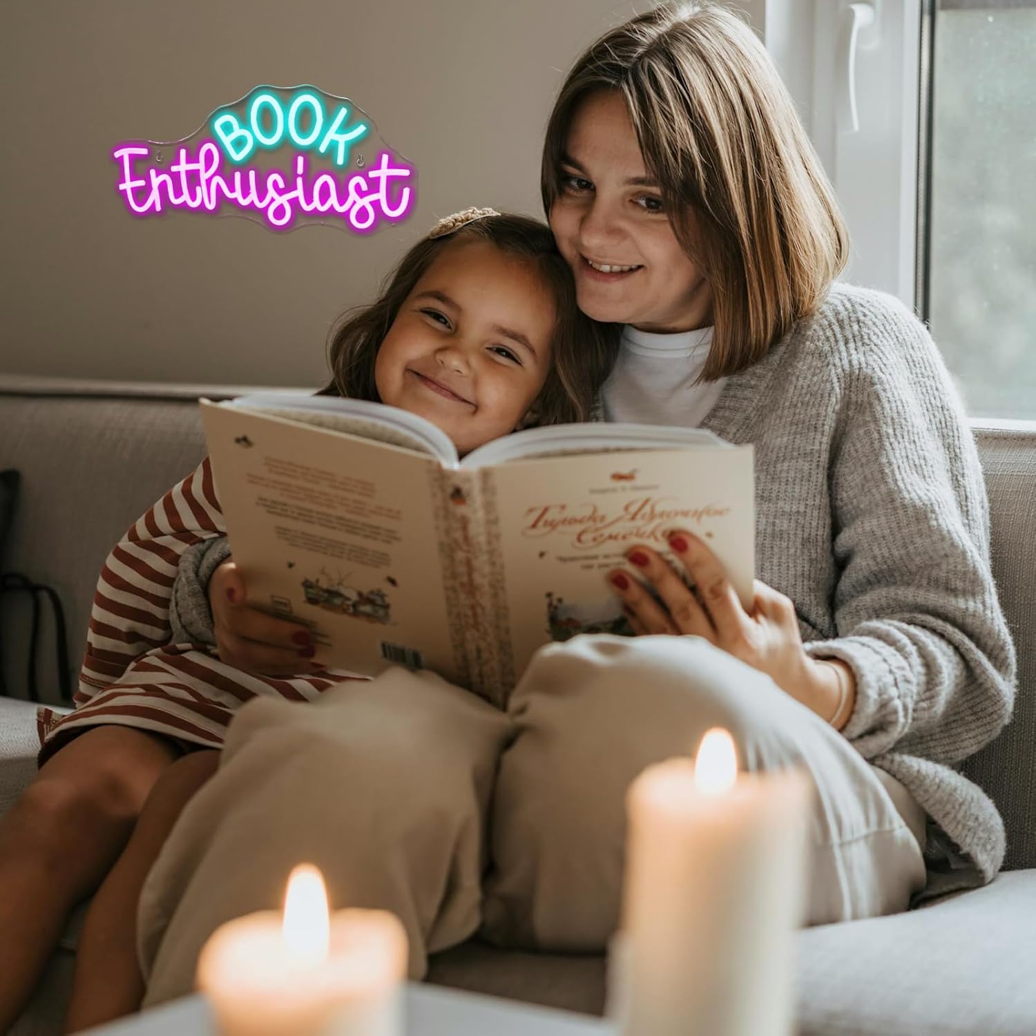 Book Enthusiast Neon Sign Wall Decoration - Image 3