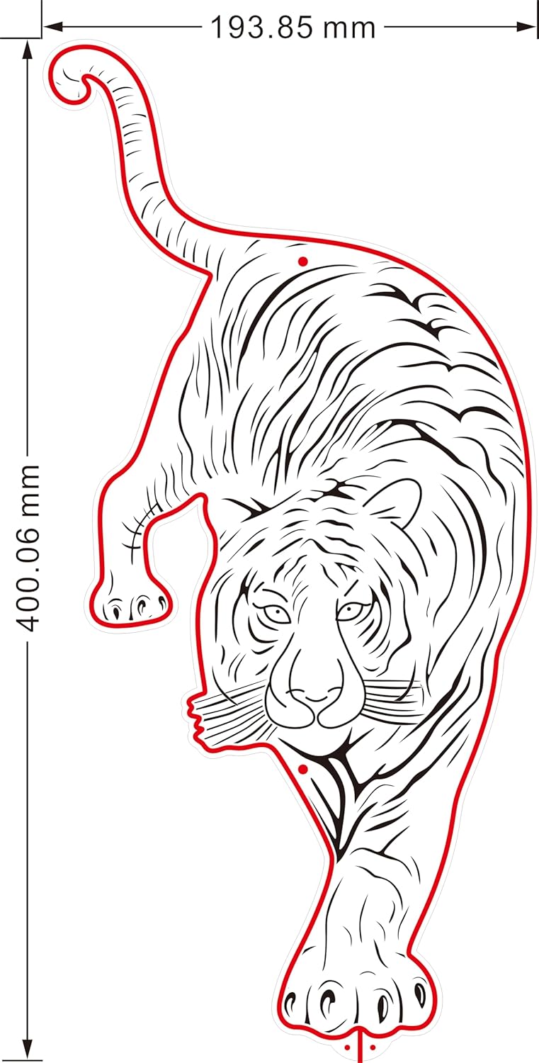 Tiger Walk to You RGB Dynamic Glam LED Sign - Image 4