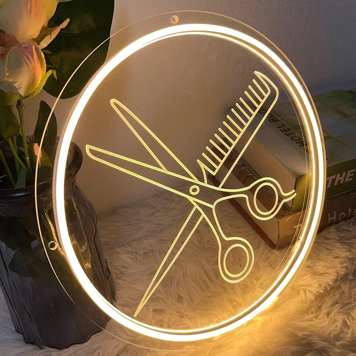 Scissors Neon Sign for Wall Decoration 3D Art - Image 4
