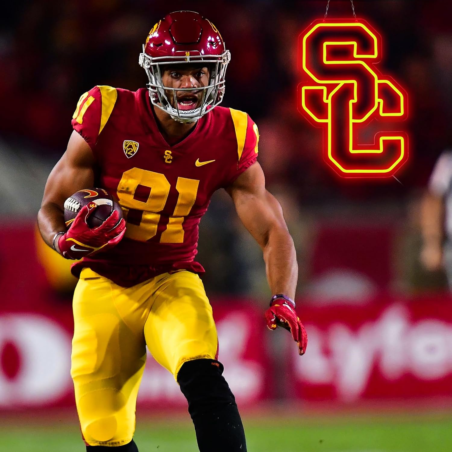 Trojans Team Neon Signs, NCAA Neon Sign for Wall Decoration - Image 2