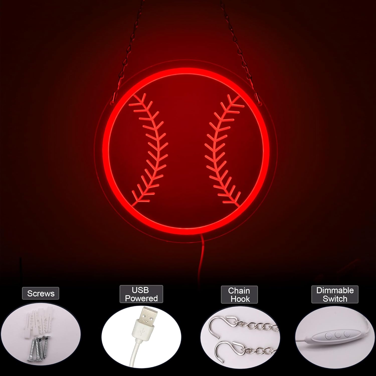 Soccer Neon Sign for Boys Room Decoration - Image 3