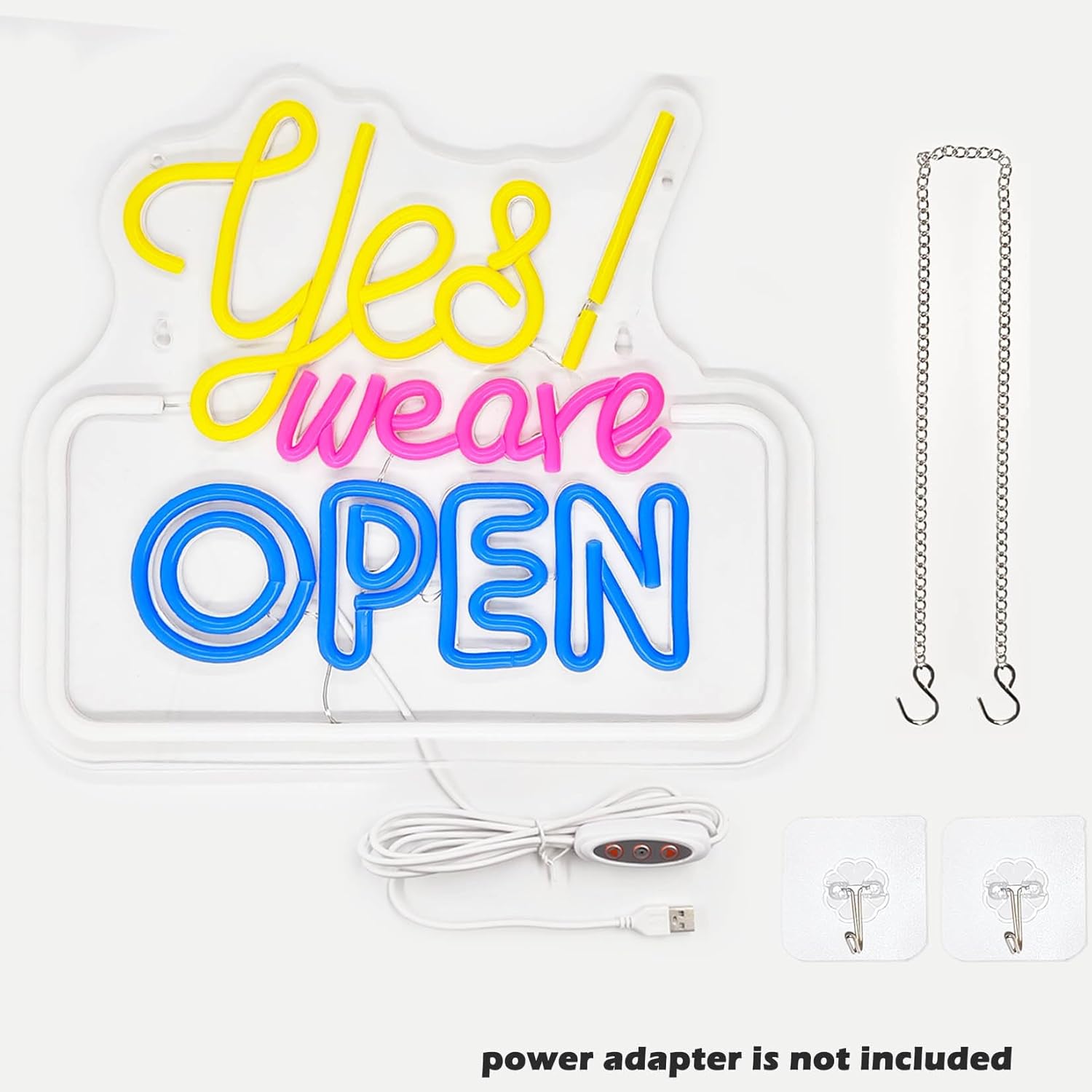 Yes We Are Open Neon Open Signs for Business Led Light - Image 3