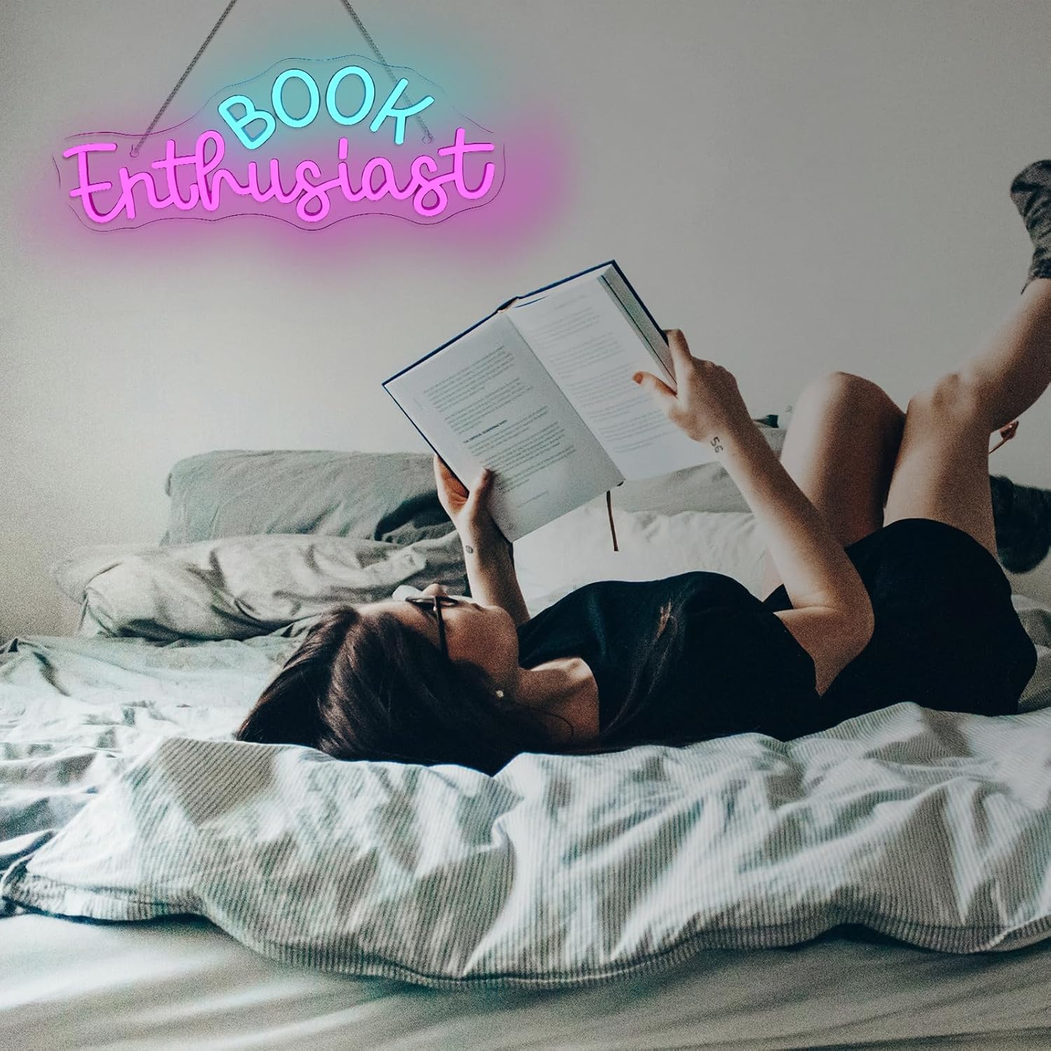 Book Enthusiast Neon Sign Wall Decoration - Image 2