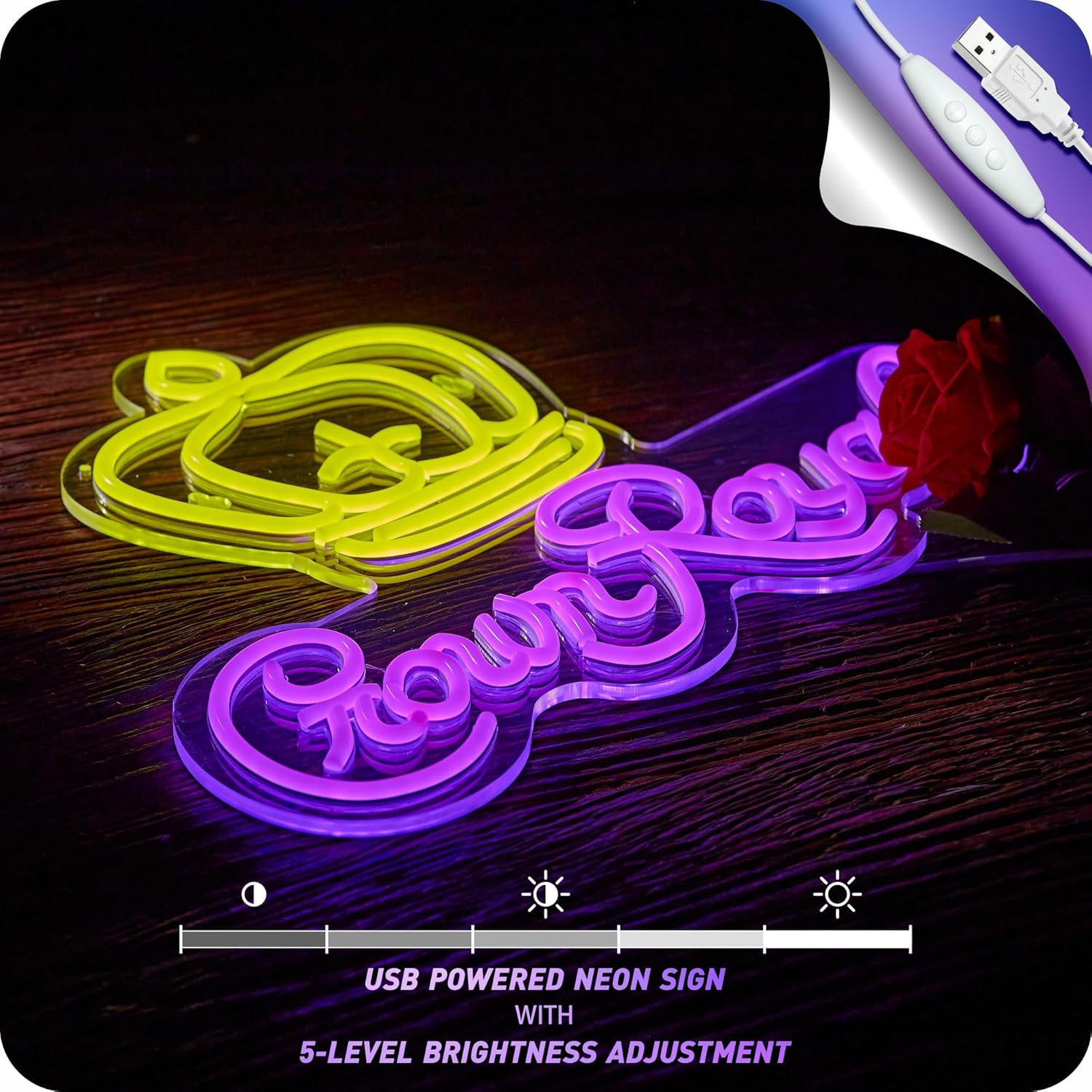 Crown Neon Sign for Wall Decor Beer Light Up Signs - Image 2