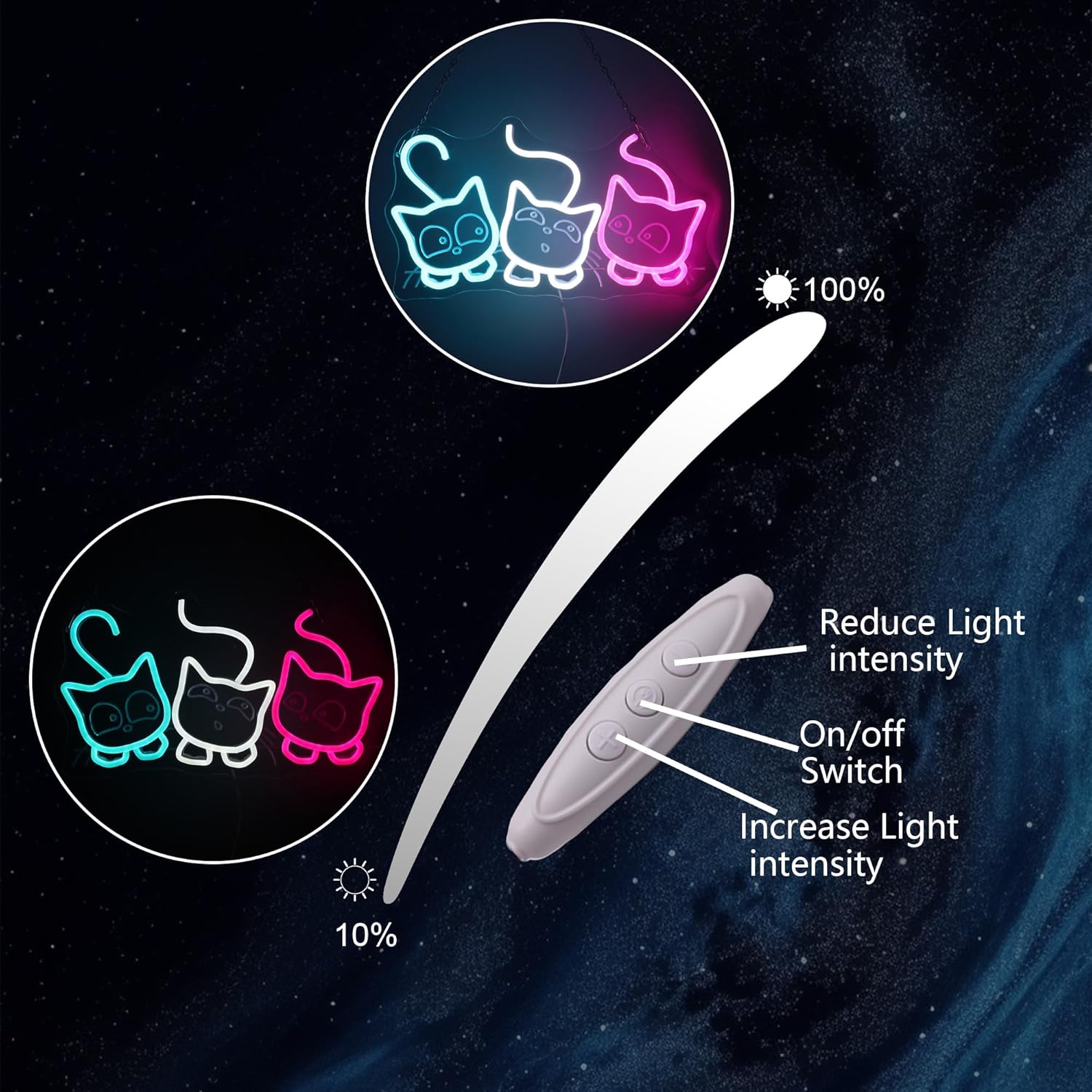 Cat Neon Sign for Wall Decoration - Image 4