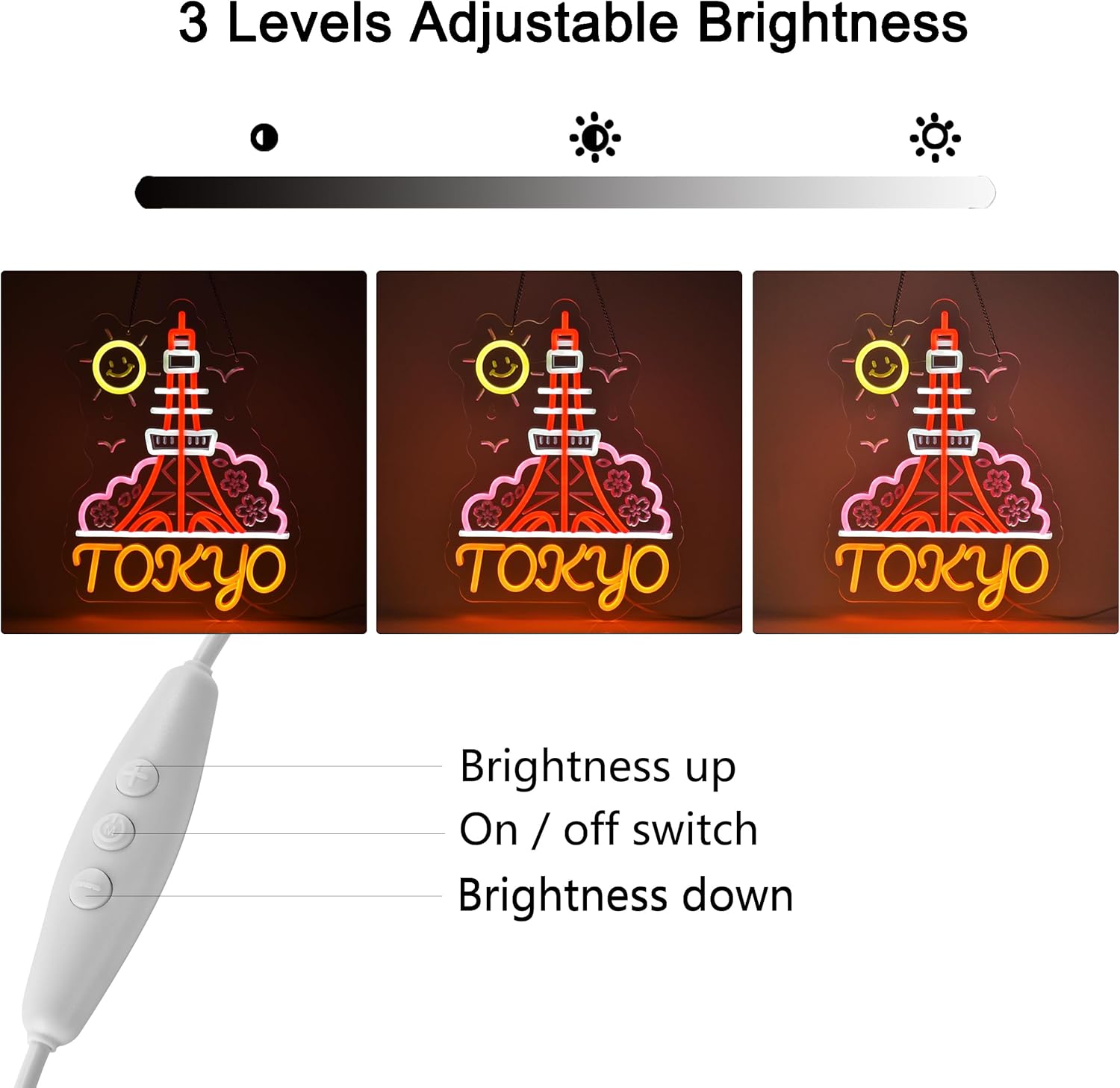 Tokyo Landmark Neon Sign - Image 2