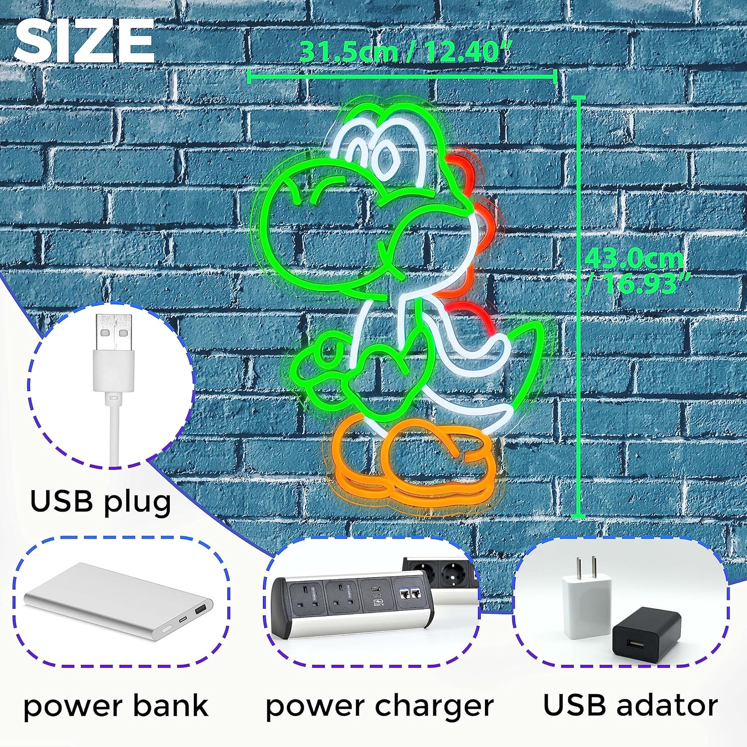 Anime Neon Sign Dinosaurs Neon Sign Dimmable LED Neon Lights - Image 6