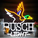 Beer Neon Sign Duck Beer Neon Light for Wall Decor, Dimmable Bar LED Sign for Man Cave, Bars, Pub, Party, Store – USB Powered Bu-Sch Sign Light for Gift
