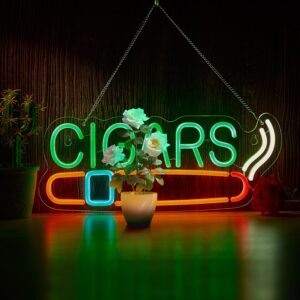 17x7-inch “Bar” neon sign—handmade LED wall light for man caves, pubs, offices, and home bar decor.