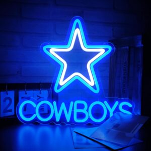 Dimmable Football LED Neon Sign with USB power, perfect for game rooms, bars, clubs, or man cave decor—ideal birthday gift for boys and football fans.