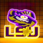 Football Team LED Neon Sign for wall decor, USB powered and dimmable—perfect for university dorms, bedrooms, man caves, and sports-themed gifts.