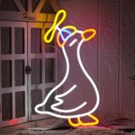 Goose Neon Sign Cowboy Goose Neon Sign for Wall Decor Cool LED Neon Light Sign Dimmable USB Powered Cowboy Hat Neon Light for Kids Bedroom Birthday Gift Party Decoration Teen Room Decor