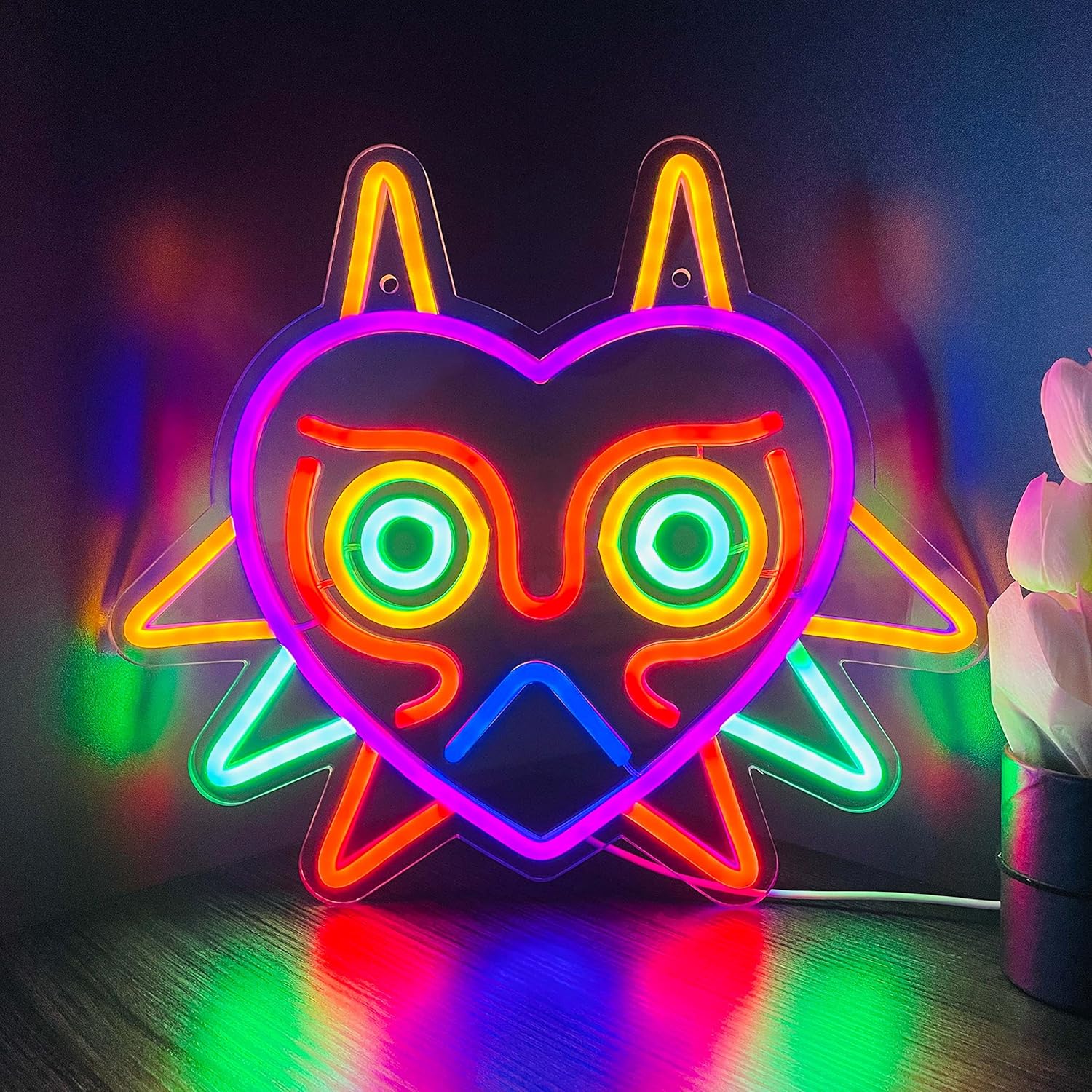 Majora's Mask LED Sign LoZ Neon Sign for Room Wall Decor - Image 5