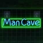 Man Cave LED neon sign with USB power and dimmable brightness—ideal for bedrooms, game rooms, or as a fun gift for boys and men.