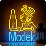 LED beer glass neon light with adjustable brightness — ideal wall decor for bars, man caves, or home parties.