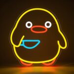 Duck Neon Sign Dimmable Cool Duck LED Night Lights Animal Wall Signs Lamp for Bedroom, Room, Bathroom, Bar & Party Decor, Funny Gift for Teens & Duck Lovers