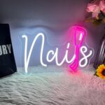 Nails Neon Sign for Nail Room, LED Nails Neon Signs for Wall Decor, Beauty Room, Salon Bar, Bedroom, Nails Neon Lights Christmas Birthday Gift for Girls, Lover, Friend