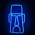 Spongebob SquarePants neon sign with bright yellow LED glow, perfect for game rooms, kids’ rooms, or collectors' spaces.