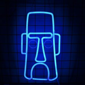 Spongebob SquarePants neon sign with bright yellow LED glow, perfect for game rooms, kids’ rooms, or collectors' spaces.