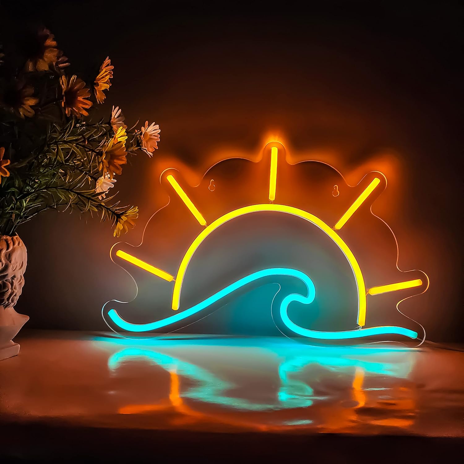 Sunset Sunrise Neon Sign Sun On The Sea Neon Light - Image 5
