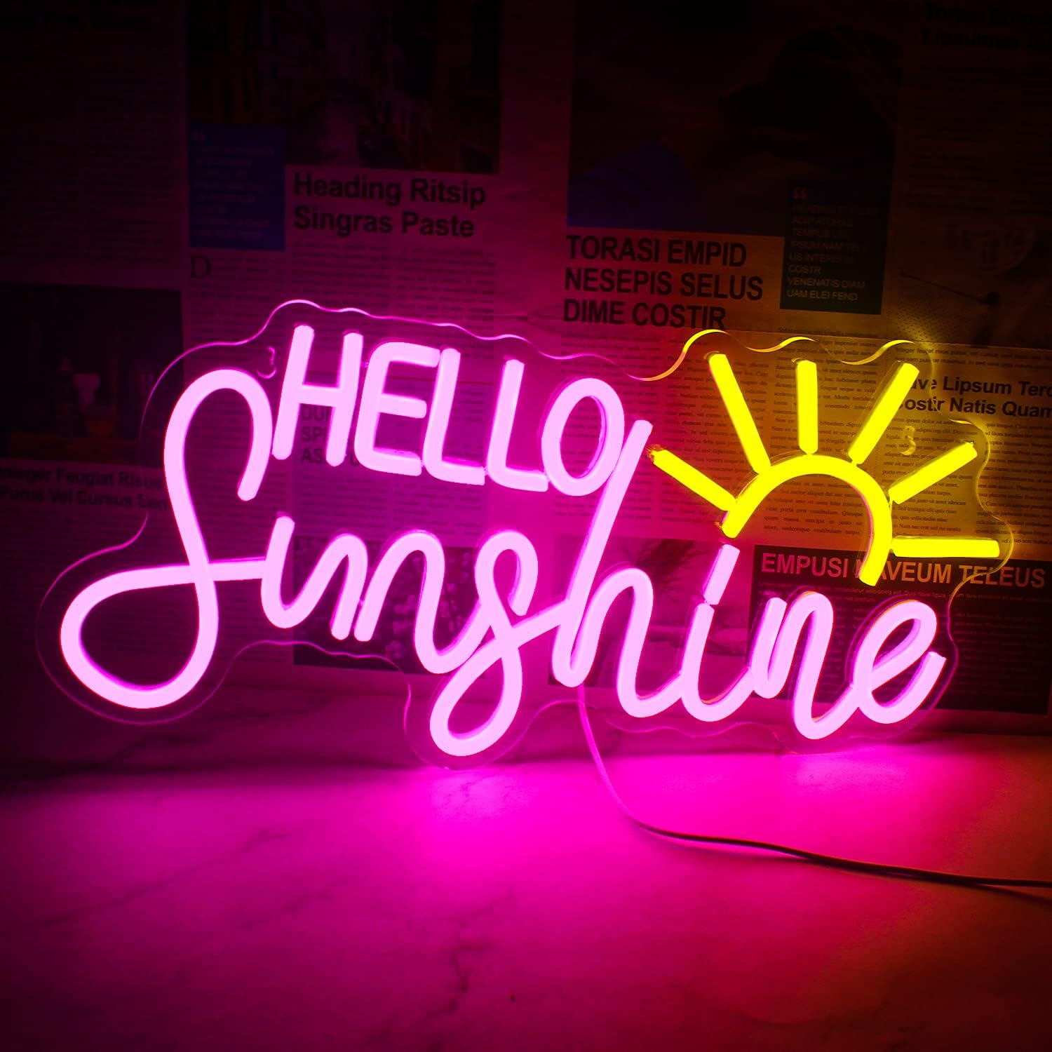 Hello Sunshine Neon Led Sign, Sunrise Neon Signs - Image 5